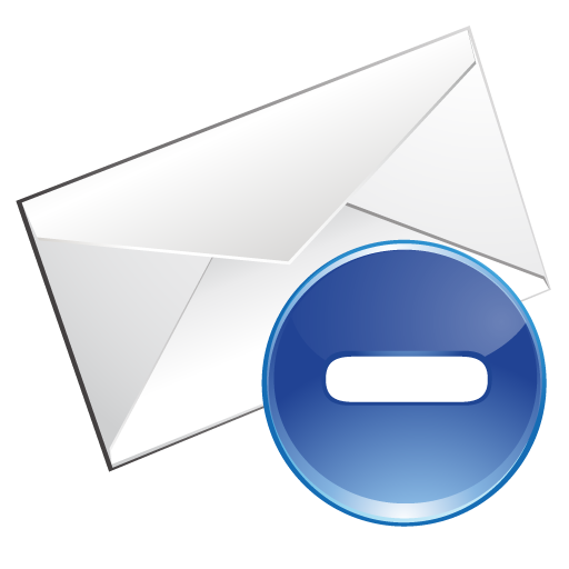 Blue, Delete, Email Icon