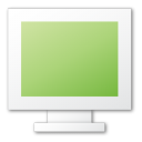 Green, Monitor Icon