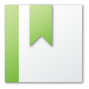 Bookmark, Green Icon