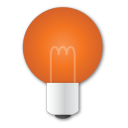 Bulb, Red Icon