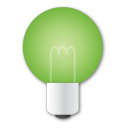 Bulb, Green Icon