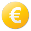 Currency, Euro, Yellow Icon