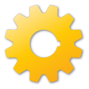 Gear, Yellow Icon