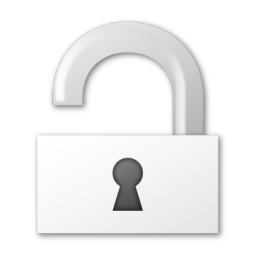 Security, Unlock Icon