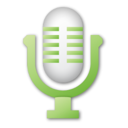 Green, Microphone Icon