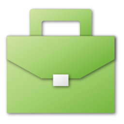 Green, Suitcase Icon