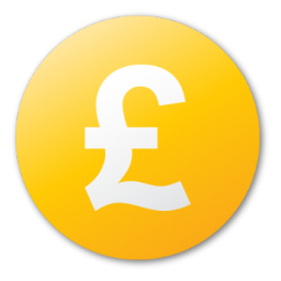 Currency, Pound, Yellow Icon