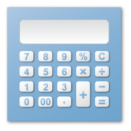 Blue, Calculator Icon