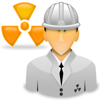 Engineer, Nuclear, Radiation, Worker Icon