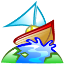 Boat, Browser, Earth, World Icon