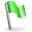 Flag, Green Icon