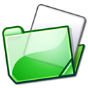 Folder, Green Icon