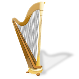 Harp, Instrument, Music Icon
