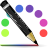 Color, Colors, Line, Pen, Pencil Icon