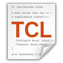 Tcl, Text, x Icon