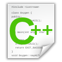 c++Src, Text, x Icon