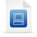 Blue, Document, File, g, Paper Icon