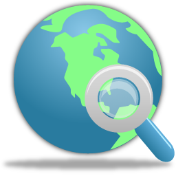 Globe, Search Icon