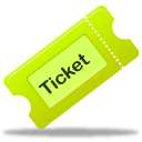 Ticket, Tix Icon