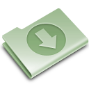 Download, Folder, Green Icon