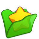 Favourite, Folder, Green Icon