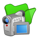 Folder, Green, Videos Icon