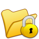 Folder, Locked, Yellow Icon