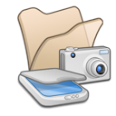 &Amp, Beige, Cameras, Folder, Scanners Icon