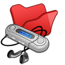 Folder, Mymusic, Red Icon