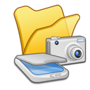 &Amp, Cameras, Folder, Scanners, Yellow Icon