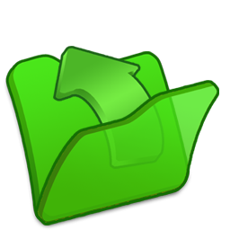 Folder, Green, Parent Icon