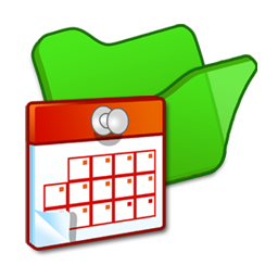Folder, Green, Scheduled, Tasks Icon