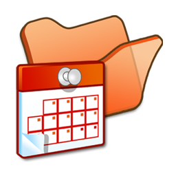 Folder, Orange, Scheduled, Tasks Icon