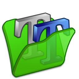 Folder, Font, Green Icon