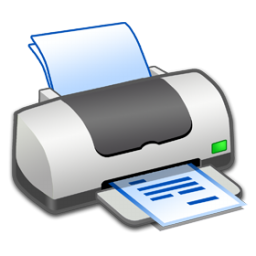Printer, Text Icon
