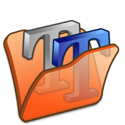 Folder, Font, Orange Icon