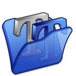 Blue, Folder, Font Icon