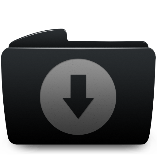 Black, Download, Folder Icon