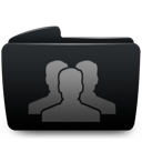 Black, Folder, Groups Icon