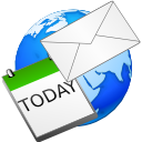 Calendar, Earth, Email, World Icon