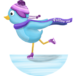Bird, Skate, Twitter Icon