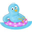 Bird, Pool, Twitter Icon