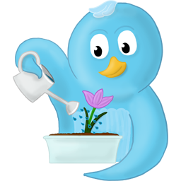 Bird, Flower, Spring, Twitter Icon