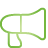 Basic, Green, Megaphone Icon