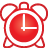 Alarm, Basic, Clock, Red Icon