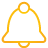 Basic, Bell, Yellow Icon