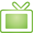 Basic, Green, Television Icon
