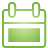 Basic, Calendar, Green Icon