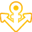 Anchor, Basic, Yellow Icon
