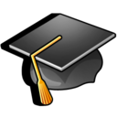 Diploma, Graduation, Hat, Student Icon